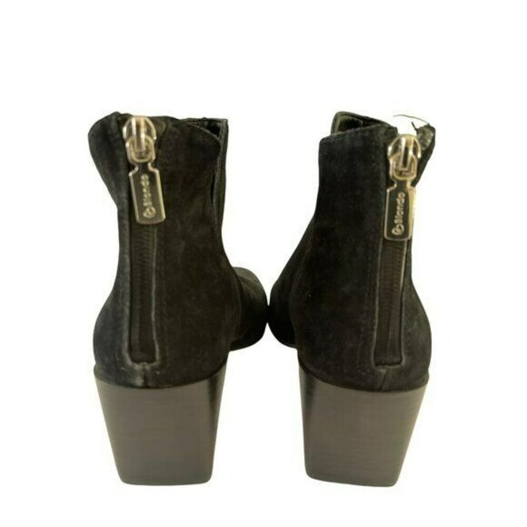 Blondo Stasia Black Suede Waterproof Ankle Boots Booties Winter Sz 8.5 NEW - Picture 4 of 6
